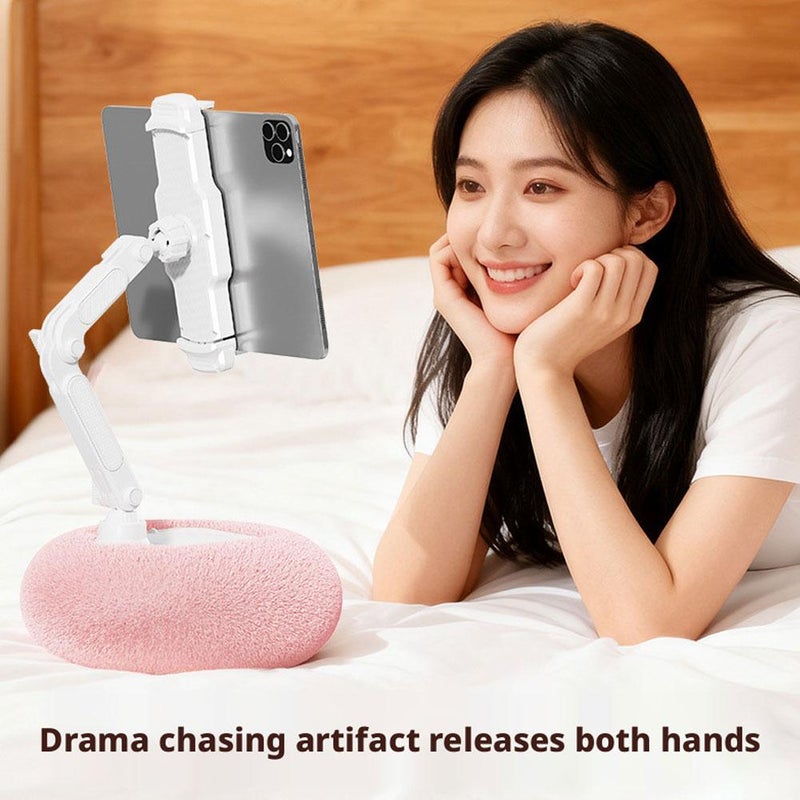 Tablet Stand Pillow for Reading,Adjustable Tablet Stands Phone Holder for Bed with Detachable Snack Bowl,Hands Free Reading in Bed,Phones Pillow Stand Compatible with 4.7"-13"Phone/Tablets - Image 3